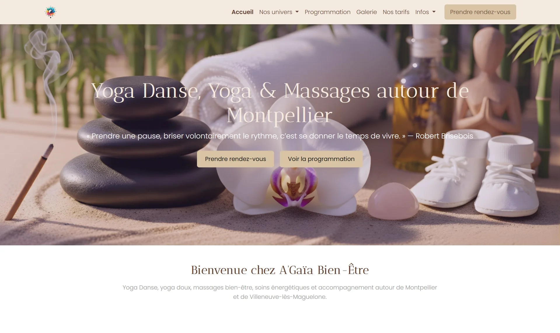 A'Gaïa Bien-Être — Studio yoga Villeneuve-lès-Maguelone